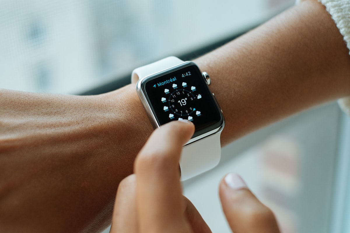Apple Watch on wrist